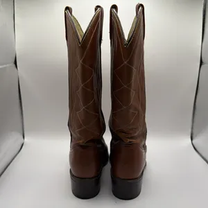 VTG. ACME Avoniti Hypalon Oil Resistant‎ Brown Leather Cowboy Boots SZ 7.5 thumbnail 7