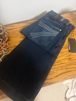 7 For All Mankind Jeans Bootcut Dark Wash thumbnail 2