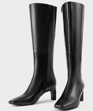 Vagabond Vendela Black Leather Tall Boots thumbnail 1