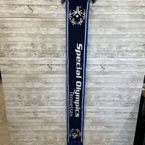 Tennessee Special Olympics Scarf Freeze For A Reason Blue White Knit Polar Bear‎ thumbnail 7