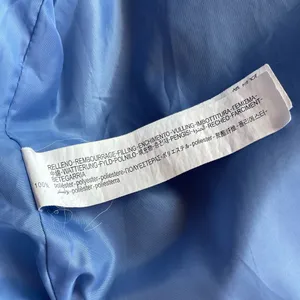 Stradivarius Women’s Light Blue Puffer Jacket XS High Neck Quilted Full Zip thumbnail 6