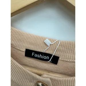 Academia Preppy Tan Knit Sweater Dress Size L NWT Quiet Luxury Old‎ Money thumbnail 4
