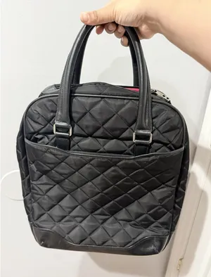 Knomo Scala Wheeled Black Business Quilted Rolling Bag Travel‎ Laptop Work thumbnail 1