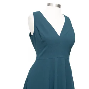 Dress the‎ Population - Catalina Crepe V-Neck Sleeveless A-Line Dress thumbnail 9