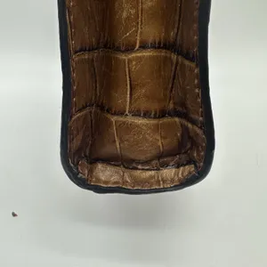Dooney & Bourke Vintage Brown Croc Embossed Leather Crossbody Bag thumbnail 14