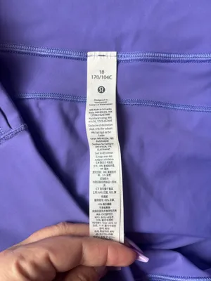 Lululemon Fast and Free High-Rise Crop 23" Size 18 - Charged Indigo thumbnail 3