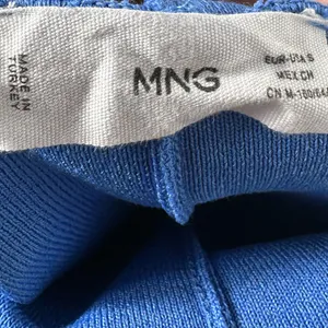 MNG Mango Blue‎ Flare Leg Pants Women’s Small High Rise Knit Bell Bottom Stretch thumbnail 7