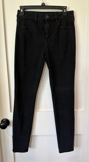 American Eagle Outfitters Women's Black Skinny Jeans thumbnail 1
