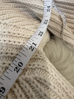 Acne Studios Ribbed Knit Sweater XS Cream Ivory Oversized Boxy Crewneck Luxury thumbnail 8
