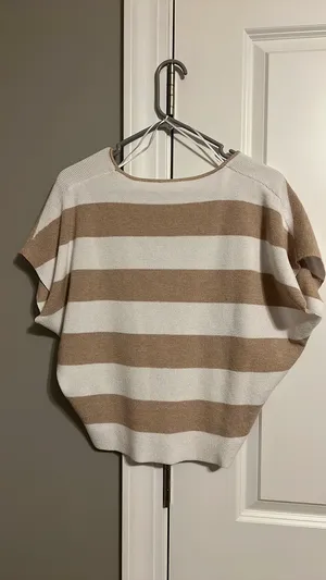 Off the shoulder sweater Tan thumbnail 3
