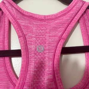 Lululemon Swiftly Tech Heathered Pink Racerback Athletic Tank Size 8 thumbnail 5