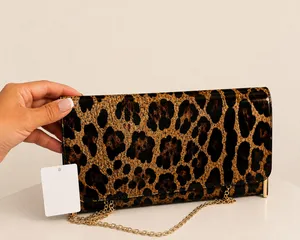& Other Stories Leopard Print Clutch Purse thumbnail 3