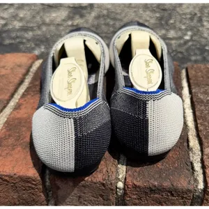 Rothy's The Flat Round Cap Toe Plaid Blue Halo Limited Edition Ballet Shoes 7 thumbnail 7