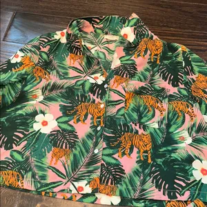 Cynthia Rowley Tiger Jungle Print Sleepwear Set size medium thumbnail 6