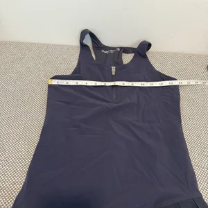 Outdoor Voices Tennis Dress Pleated Asymmetric Hem Racerback Quarter Zip XS thumbnail 9