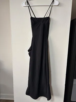 Windsor Black Midi Dress - Size Small thumbnail 2