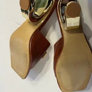 Chic Brown Mules with Pearl Detailing thumbnail 6