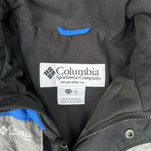 Vintage Columbia Sportswear Black/Blue Ski Suit Snow Suit w/ Hood thumbnail 3