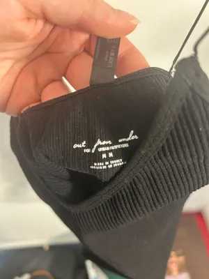 Out From Under Urban Outfitters Black Ribbed Bodysuit thumbnail 4
