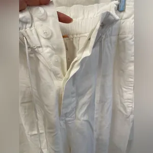 Free People White  Drawstring Pants thumbnail 5