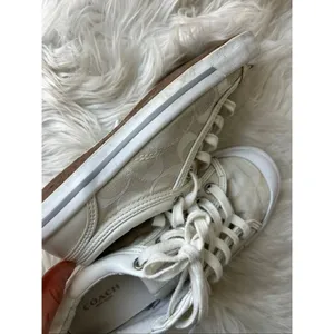 Coach white Francesca sneaker size 5B thumbnail 7