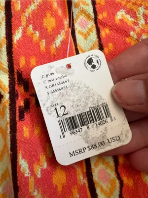Nwt‎ Free People Cleo Wrap Skirt in Rust Combo thumbnail 6
