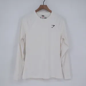 Gymshark Long Sleeve Workout Shirt White XL Athleisure Athletic Top thumbnail 2
