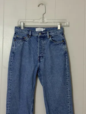& Other Stories Slim Straight-Leg Jeans Light Wash Size 25/30 thumbnail 2