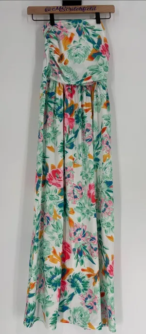 Grace Karin strapless floral dress small thumbnail 1