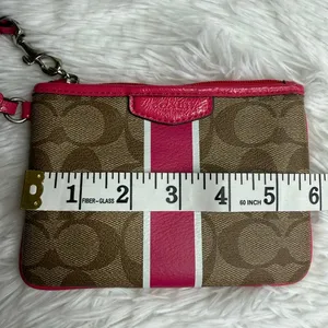COACH Brown Pink Wristlet thumbnail 7