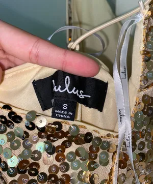 Gold Sequin Dress thumbnail 5
