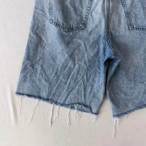 Aeropostale Baggy Jorts Denim Shorts 14 Light Wash Distressed Raw Hem Cotton thumbnail 9