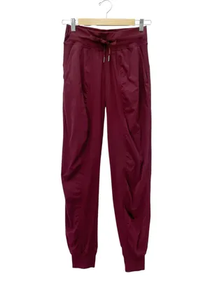 Lululemon Dance Studio Jogger Size 4 Deep Rouge Burgundy Swift Pants W5BPJS thumbnail 2