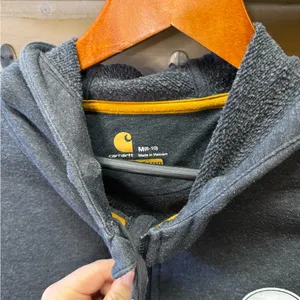 Carhartt Dark Gray Zip Up Hoodie thumbnail 3