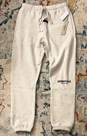 Essentials Fear Of God sweatpants light oatmeal size medium thumbnail 1