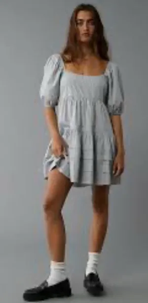 American Eagle Baby Doll Mini Dress Medium NWT thumbnail 1