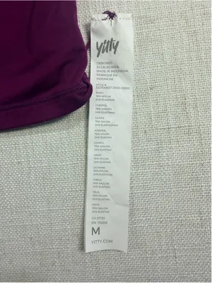 YITTY by Lizzo Women’s Short Sleeve Crewneck Workout T-Shirt Magenta Plum Purple thumbnail 2