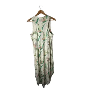 Z Supply Reverie Dress Women Large White Birds Of Paradise Floral Midi Tropical thumbnail 3