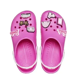 Barbie Crocs‎ Pink Platform Clogs Women's 11 Barbiecore Shoes with Jibbitz thumbnail 1