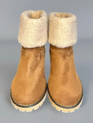 Source Unknown Women’s Brown Plush Lined Non-slip Winter Ankle Boot thumbnail 1