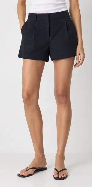Zara Women’s Black High Waisted Tailored Shorts Size S Minimalist Office Chic thumbnail 1