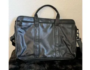Tumi 9621D3 Alpha Black Leather Expandable Messenger shoulder Laptop thumbnail 6