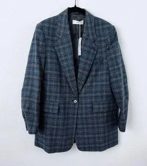 Mango Plaid Blazer thumbnail 1