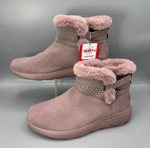 Skechers On-The-GO City Suede Boots Womens 8.5 Pink Water Repellent 144445W thumbnail 1