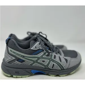 Asics Women's Light Green Gray Canvas Gel Venture 7 Sneakers Size‎ 6 thumbnail 2
