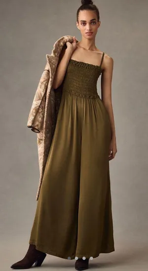 Anthropologie Jumpsuit Olive thumbnail 1