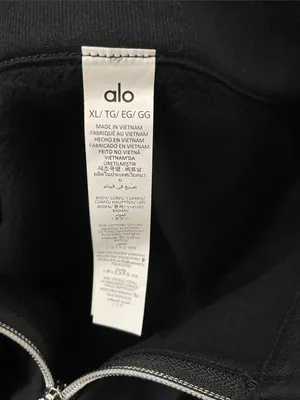 ALO Yoga NWT Accolade 1/4 Zip Pullover Black Size XL thumbnail 9