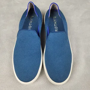 Rothy's Women's Sneakers 8 The Original Slip On Teal Blue Casual Comfort Shoes thumbnail 9
