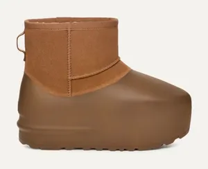 New! UGG Classic Mini Pumped Molded Boots – Chestnut – Women's Size 8 thumbnail 1