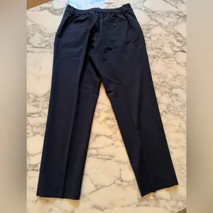 NWT Quince Navy Business Casual Italian Wool Slim Leg Ankle Pants Size 6 thumbnail 7